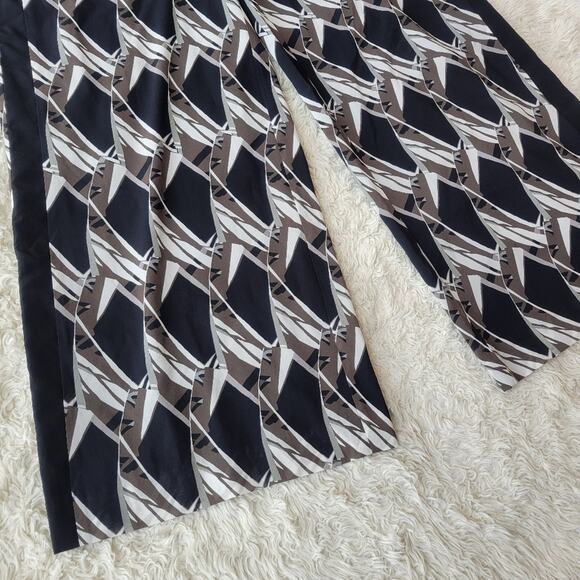 St. John Silk Wide Leg Pants Belted Size 6 - Picture 5 of 8